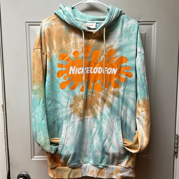 Nickelodeon Tops - Nickelodeon tie dye hoodie, size xl